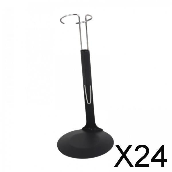 Maxbell 24x1/6 Scale C-Type Display Stand Holder fit for 12" Action Figures Black Metal