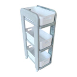 Rolling Storage Organizer Rolling Utility Cart for Farmhouse Household Hotel 3 Tiers