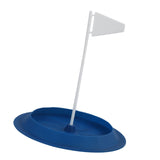 Maxbell Golf Putting Cup Silicone Portable with Flag Easy Use Sturdy Hole Cup Adults Blue