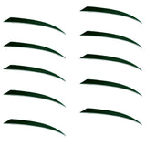 Maxbell 10 Pieces Shield Cut Archery Hunting Arrow Feather Fletching DIY Green - Aladdin Shoppers