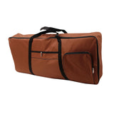 Maxbell 61 Key Keyboard Case Carrying Case Waterproof Piano Gig Bag for Music Studio brown