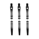 Maxbell 3 Pcs Pro Thread Alloy Re-Grooved Dart Stems Shafts Black - Aladdin Shoppers