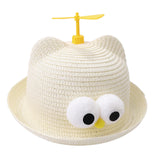 Maxbell Child Sun Hat Breathable Lightweight Cute Sunhat Kid Beach Hat Fisherman Cap White