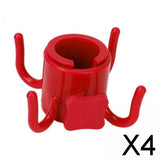 Maxbell 4xBeach Umbrella Hanging Hook Holder Adjustable for Towels Camping Beach red