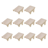 Maxbell 10Pcs Shoe Rack Organization Storage Shelf Display Stand for Entryway Garage Beige