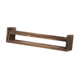 Maxbell Wooden Spice Rack Space Saving Hanging Multi Purpose for Bedroom Cabinet Decor Wood Color