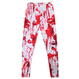 Maxbell Blood Splatter 3D Printed Leggings Halloween Pants Jeggings Cospaly Dress Red - Aladdin Shoppers