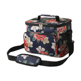 Maxbell Lunch Bag with Handle 10L Insulated Picnic Bag for Travel Backpacking Hiking flower