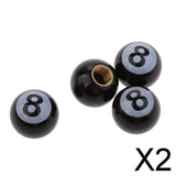 Maxbell 2xNumber 8 Universal Car Truck Tire/Wheel Bike Stem Air Valve Caps Covers