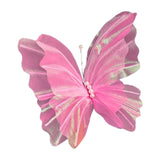 Maxbell 3D Butterfly Wall Decor Butterfly Mesh Photography Prop for Holidays Bedroom Pink