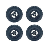 Maxbell 4Pcs RC Car Wheel and Tires Set Upgrade for MN82 LC79 1/12 1/16 Scale RC Car Black