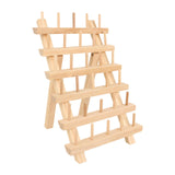 Maxbell Wooden Thread Rack Sewing Portable Stable Quilting Accessories Braiding Rack 30 Spool