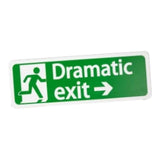 Maxbell Safety Sign Dramatic Exit Safety Exit Arrows Signage for School Shopping Mall Green