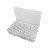 Bead Organizer Empty Bead Storage Container for Rings Rhinestone Small Items 60 Round Bottles