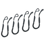 Maxbell Stretchable Bungee Dock Line Marine Mooring Rope for Boat D Black 4Pcs - Aladdin Shoppers