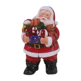 Maxbell Resin Santa Claus Figurine Santa Claus Statue for Home Party Winter Festival B