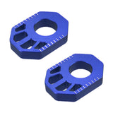 Maxbell 1 Pair Dirt Bike Rear Axle Blocks for Honda Crf300L 2021-2022 Motorbike Blue