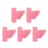 Maxbell Maxbell 5Pcs Silicone Pencil Grip Writing Posture Correction Training Tool Pink