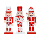 Maxbell 3Pcs Nutcracker Figurine Christmas Decor for Christmas Party Favors Birthday