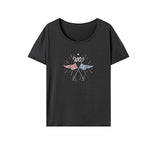 Maxbell Maxbell Women's T Shirt Summer Clothes Outfits Crewneck Tee for Hiking Trip Shopping XXL Grey