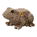 Maxbell Frog Sculpture Resin Crafts Ornament Frog Statue for Bookcase Garden Cabinet