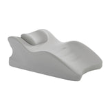 Maxbell Wedge Pillow Versatile Cushion Soft Face Down Pillow for Back Abdomen Office Gray