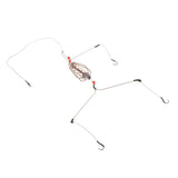 Maxbell 4xFishing Feeder Basket Holder Fishing Bait Cage with Line Hooks Sinker 25g