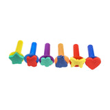 Maxbell 6Pcs Kids Paint Sponge Stamps Set Home Kids Painting Sponge Stamps for Girls