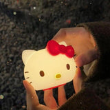 Cat Night Light, Rechargeable Silicone Lamp, Dimmable Mood Bedroom Decor Warm Light Battery