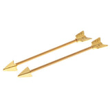 Maxbell Alloy Tribal Arrow Cartilage Stud Body Piercing Earring Alergy Free Gold - Aladdin Shoppers