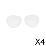 Maxbell 4x1 Pair Silicone Earbuds Eartips Caps Compatible for AirPods  Clear