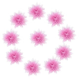 Maxbell 10pcs Adorable Flower Hair Clips For Party Favor Hair Decoration Accessories -Pink - Aladdin Shoppers