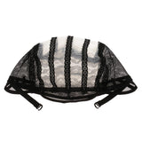 Maxbell Maxbell Wig Making Base Inner Cap Adjustable Weave Breathable Weaving Lace Net Black