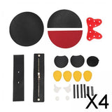 Maxbell 4xDIY PU Leather Bag Making Kit Handmade for Beginners Crafts DIY Shoulder Bag With Bow