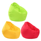Maxbell Waterproof Stuffed Animal Storage Bean Bag Cover Red & Yellow & Green