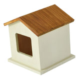 Maxbell Pet Urn Cat or Dog Memorial Box House Shaped Remembrance Gift Pet Memorial Urn brown rooftop