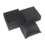 Maxbell Maxbell Black Hardboard Single Slot Watch Bracelet Case Wristwatch Box Organizer