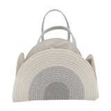 Maxbell Baby Diaper Caddy Organizer Holder for Changing Table Toiletries Burp Cloths White Gray