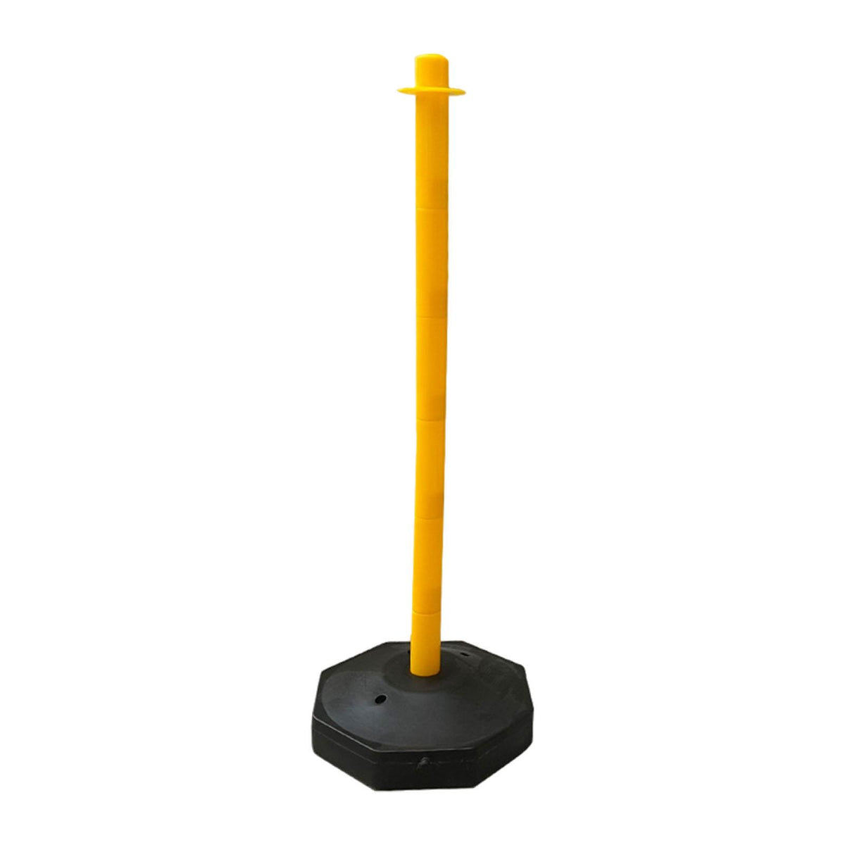 Maxbell 33inch Traffic Post Cone Parking Post with Fillable Base for Traffic Caution Yellow