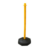 Maxbell 33inch Traffic Post Cone Parking Post with Fillable Base for Traffic Caution Yellow