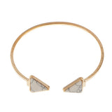 Maxbell Fashion Womens Retro Vintage White Turquoise Golden Bracelet Cuff - Aladdin Shoppers