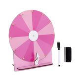 Maxbell Rotating Wheel for Prizes Erasable Roulette Wheel for Club Store Supermarket Pink