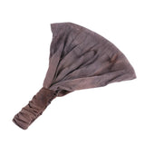 Maxbell Tie-Dye Headband Stretch Wide Hair Wrap Hair Band Yoga Headwear Gray