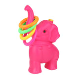 Maxbell Elephant Rings Toss Game Educational Toy Children Throw Circle Game for Kids Pink