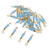 Maxbell 3x30pcs Quick Change Fishing Swivels Clips Pins Fast Link Line Connector 15mm