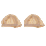 Maxbell 2PCS Fashion Doll Headgear Wig Cap Fixed-Wig Net for 1/4 BJD Doll Accs Nude - Aladdin Shoppers