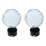 Maxbell 2-Piece Decorative Window Curtain Pole Rod End Cap Final Head 28mm 2# - Aladdin Shoppers
