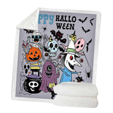 Maxbell Soft Comfortable Digital Printing Flannel Blanket Sofa Throw  Halloween