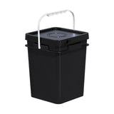Maxbell Square Bucket with Handle and Lid Food Storage Pail for Dry Food Paint Water 20L