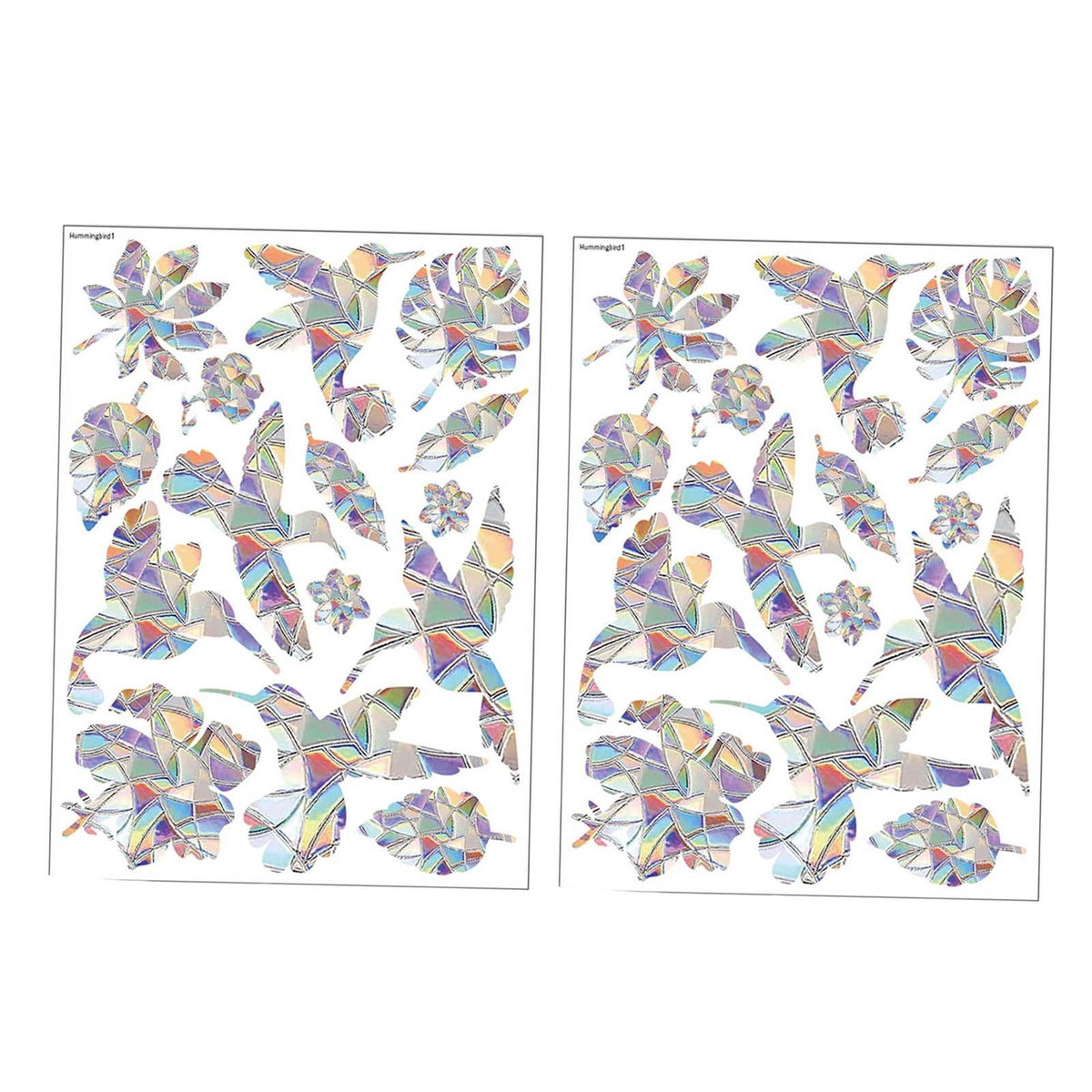 Maxbell Maxbell 2Pcs Window Decals Decorative Window Clings for Decor Hotel Cafe